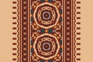 Motif folklore pattern Seamless Australian aboriginal pattern Motif embroidery, Pixel Ikat embroidery Design for Print border embroidery ancient egypt vector