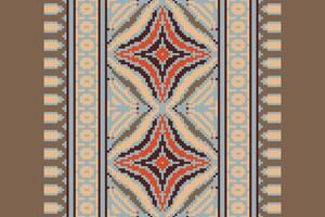 Motif folklore pattern Seamless Australian aboriginal pattern Motif embroidery, Pixel Ikat embroidery Design for Print egyptian pattern tibetan mandala bandanna vector