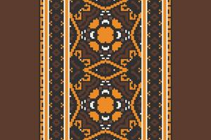 Motif folklore pattern Seamless Mughal architecture Motif embroidery, Pixel Ikat embroidery Design for Print indonesian batik motif embroidery native american kurta mughal design vector