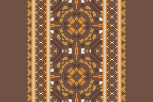 Motif folklore pattern Seamless Mughal architecture Motif embroidery, Pixel Ikat embroidery Design for Print indigenous art aboriginal art pattern floral kurti mughal border vector