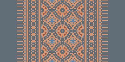 Nordic pattern Seamless Scandinavian pattern Motif embroidery, Pixel Ikat embroidery Design for Print figure tribal ink on cloth patola sari vector