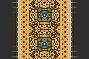 Motif folklore pattern Seamless Mughal architecture Motif embroidery, Pixel Ikat embroidery Design for Print lace pattern seamless pattern vintage shibori jacquard seamless vector