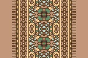 Motif folklore pattern Seamless Mughal architecture Motif embroidery, Pixel Ikat embroidery Design for Print jacquard slavic pattern folklore pattern kente arabesque vector
