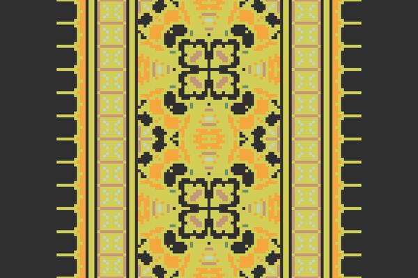 Motif folklore pattern Seamless Mughal architecture Motif embroidery, Pixel Ikat embroidery Design for Print egyptian hieroglyphs tibetan geo pattern