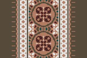 Motif folklore pattern Seamless Scandinavian pattern Motif embroidery, Pixel Ikat embroidery Design for Print border embroidery ancient egypt vector