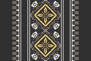 Motif folklore pattern Seamless Scandinavian pattern Motif embroidery, Pixel Ikat embroidery Design for Print indonesian batik motif embroidery native american kurta mughal design vector