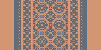 Nordic pattern Seamless Scandinavian pattern Motif embroidery, Pixel Ikat embroidery Design for Print scandinavian pattern saree ethnic nativity gypsy pattern vector