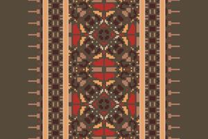 Motif folklore pattern Seamless Scandinavian pattern Motif embroidery, Pixel Ikat embroidery Design for Print egyptian pattern tibetan mandala bandanna vector