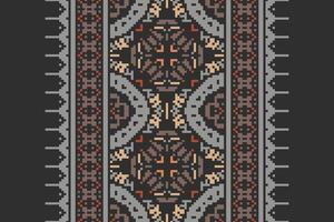 Silk fabric Patola sari Pattern Seamless Native American, Motif embroidery, Pixel Ikat embroidery Design for Print australian curtain pattern geometric pillow model kurti mughal flowers vector
