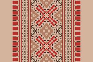 Motif folklore pattern Seamless Scandinavian pattern Motif embroidery, Pixel Ikat embroidery Design for Print scandinavian pattern saree ethnic nativity gypsy pattern vector