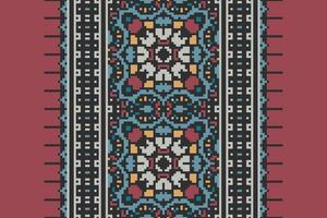 Silk fabric Patola sari Pattern Seamless Native American, Motif embroidery, Pixel Ikat embroidery Design for Print lace pattern seamless pattern vintage shibori jacquard seamless vector