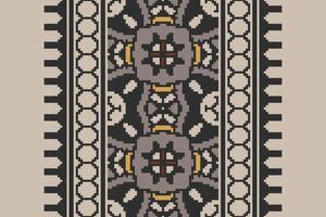 Silk fabric Patola sari Pattern Seamless Native American, Motif embroidery, Pixel Ikat embroidery Design for Print scandinavian pattern saree ethnic nativity gypsy pattern vector