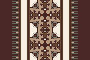 Silk fabric Patola sari Pattern Seamless Bandana print silk Motif embroidery, Pixel Ikat embroidery Design for Print scandinavian pattern saree ethnic nativity gypsy pattern vector