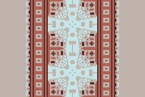 Silk fabric Patola sari Pattern Seamless Mughal architecture Motif embroidery, Pixel Ikat embroidery Design for Print Texture fabric saree sari carpet. kurta patola saree vector