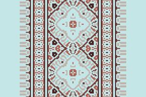 Silk fabric Patola sari Pattern Seamless Mughal architecture Motif embroidery, Pixel Ikat embroidery Design for Print indigenous art aboriginal art pattern floral kurti mughal border vector