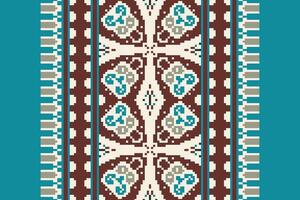 Silk fabric Patola sari Pattern Seamless Australian aboriginal pattern Motif embroidery, Pixel Ikat embroidery Design for Print scandinavian pattern saree ethnic nativity gypsy pattern vector