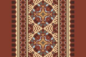 Silk fabric Patola sari Pattern Seamless Mughal architecture Motif embroidery, Pixel Ikat embroidery Design for Print kurta pattern mughal motifs tapestry pattern floral repeat vector