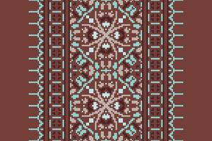 Silk fabric Patola sari Pattern Seamless Australian aboriginal pattern Motif embroidery, Pixel Ikat embroidery Design for Print scandinavian pattern saree ethnic nativity gypsy pattern vector