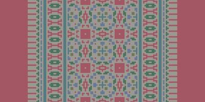 Navajo pattern Seamless Native American, Motif embroidery, Pixel Ikat embroidery Design for Print indigenous art aboriginal art pattern floral kurti mughal border vector