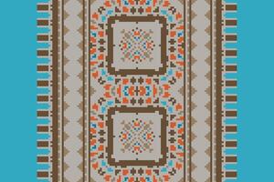 Silk fabric Patola sari Pattern Seamless Mughal architecture Motif embroidery, Pixel Ikat embroidery Design for Print egyptian pattern tibetan mandala bandanna vector
