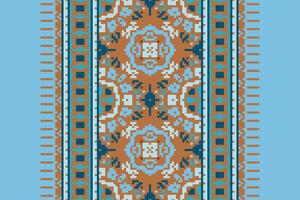 Silk fabric Patola sari Pattern Seamless Scandinavian pattern Motif embroidery, Pixel Ikat embroidery Design for Print kurta pattern mughal motifs tapestry pattern floral repeat vector