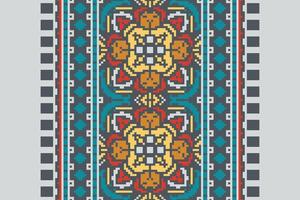Silk fabric Patola sari Pattern Seamless Scandinavian pattern Motif embroidery, Pixel Ikat embroidery Design for Print scandinavian pattern saree ethnic nativity gypsy pattern vector