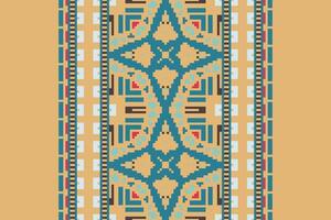 Nordic pattern Seamless Native American, Motif embroidery, Pixel Ikat embroidery Design for Print scandinavian pattern saree ethnic nativity gypsy pattern vector
