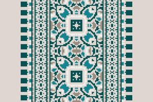 Nordic pattern Seamless Native American, Motif embroidery, Pixel Ikat embroidery Design for Print scandinavian pattern saree ethnic nativity gypsy pattern vector