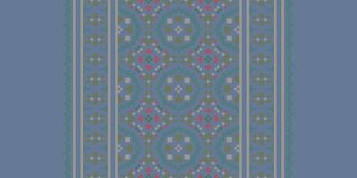 Navajo pattern Seamless Native American, Motif embroidery, Pixel Ikat embroidery Design for Print pattern vintage flower folk navajo patchwork pattern vector
