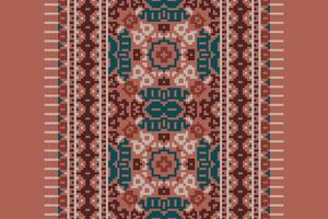 Nordic pattern Seamless Australian aboriginal pattern Motif embroidery, Pixel Ikat embroidery Design for Print figure tribal ink on cloth patola sari vector
