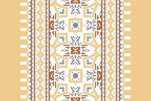 Nordic pattern Seamless Australian aboriginal pattern Motif embroidery, Pixel Ikat embroidery Design for Print scandinavian pattern saree ethnic nativity gypsy pattern vector