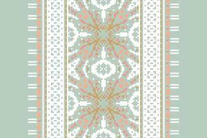 Nordic pattern Seamless Australian aboriginal pattern Motif embroidery, Pixel Ikat embroidery Design for Print pattern vintage flower folk navajo patchwork pattern vector