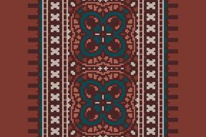 Nordic pattern Seamless Australian aboriginal pattern Motif embroidery, Pixel Ikat embroidery Design for Print egyptian pattern tibetan mandala bandanna vector