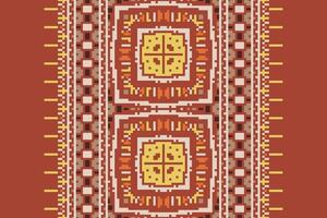 Nordic pattern Seamless Mughal architecture Motif embroidery, Pixel Ikat embroidery Design for Print scarf hijab pattern kerchief Pixel Ikat Silk kurti model mughal patterns vector