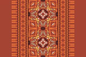 Nordic pattern Seamless Mughal architecture Motif embroidery, Pixel Ikat embroidery Design for Print indigenous art aboriginal art pattern floral kurti mughal border vector