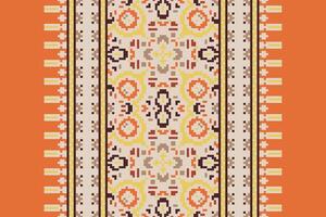 Nordic pattern Seamless Mughal architecture Motif embroidery, Pixel Ikat embroidery Design for Print lace pattern turkish ceramic ancient egypt art jacquard pattern vector