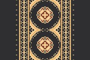 Nordic pattern Seamless Scandinavian pattern Motif embroidery, Pixel Ikat embroidery Design for Print indonesian batik motif embroidery native american kurta mughal design vector