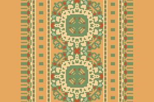 Nordic pattern Seamless Scandinavian pattern Motif embroidery, Pixel Ikat embroidery Design for Print scarf hijab pattern kerchief Pixel Ikat Silk kurti model mughal patterns vector