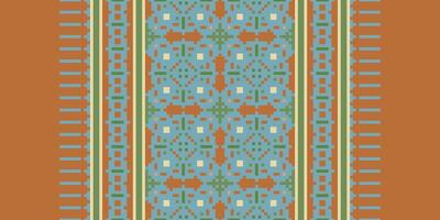 Navajo pattern Seamless Native American, Motif embroidery, Pixel Ikat embroidery Design for Print scandinavian pattern saree ethnic nativity gypsy pattern vector