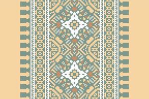 Nordic pattern Seamless Scandinavian pattern Motif embroidery, Pixel Ikat embroidery Design for Print figure tribal ink on cloth patola sari vector