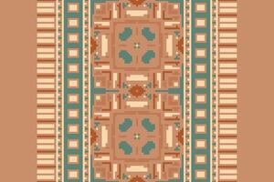 Nordic pattern Seamless Scandinavian pattern Motif embroidery, Pixel Ikat embroidery Design for Print scandinavian pattern saree ethnic nativity gypsy pattern vector