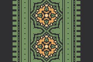 Nordic pattern Seamless Scandinavian pattern Motif embroidery, Pixel Ikat embroidery Design for Print kurta pattern mughal motifs tapestry pattern floral repeat vector