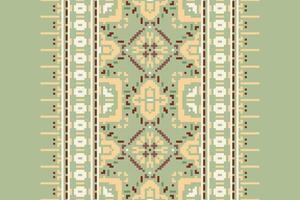 Navajo pattern Seamless Native American, Motif embroidery, Pixel Ikat embroidery Design for Print tie dyeing pillowcase sambal puri kurti mughal architecture vector