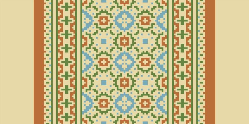 Navajo pattern Seamless Native American, Motif embroidery, Pixel Ikat embroidery Design for Print egyptian pattern tibetan mandala bandanna