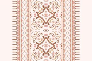 Navajo pattern Seamless Native American, Motif embroidery, Pixel Ikat embroidery Design for Print pattern vintage flower folk navajo patchwork pattern vector