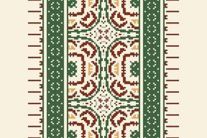 Navajo pattern Seamless Bandana print silk Motif embroidery, Pixel Ikat embroidery Design for Print australian curtain pattern geometric pillow model kurti mughal flowers vector