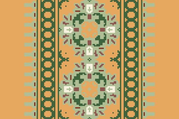 Navajo pattern Seamless Bandana print silk Motif embroidery, Pixel Ikat embroidery Design for Print vyshyvanka placemat quilt sarong sarong beach kurtis Indian motifs