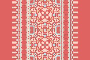 Navajo pattern Seamless Bandana print silk Motif embroidery, Pixel Ikat embroidery Design for Print kurta pattern mughal motifs tapestry pattern floral repeat vector