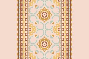 Navajo pattern Seamless Australian aboriginal pattern Motif embroidery, Pixel Ikat embroidery Design for Print indigenous art aboriginal art pattern floral kurti mughal border vector