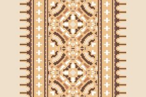 Navajo pattern Seamless Australian aboriginal pattern Motif embroidery, Pixel Ikat embroidery Design for Print pattern vintage flower folk navajo patchwork pattern vector